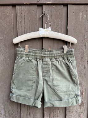 Carhartt Women's Olive Utility Elastic-Waist Shorts